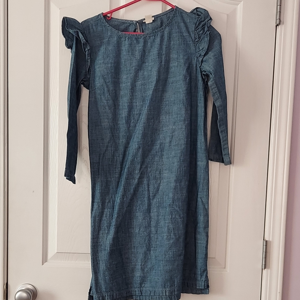 Girls Size 14 Denim crewcuts dress